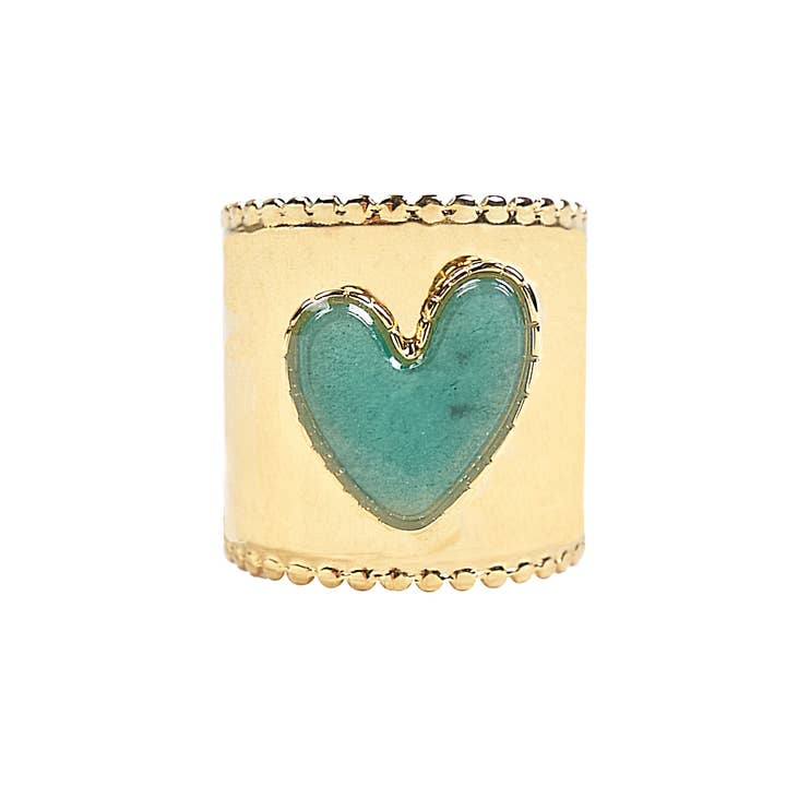 Cassette Barcelona - Wholesale Cocktail/Statement Ring - Stainless Steel Heart Ring