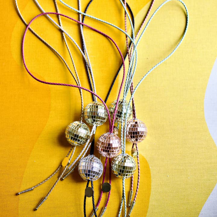 Abstruselike - Wholesale Woven Necklace - Disco Cowgirl - Bolo Tie