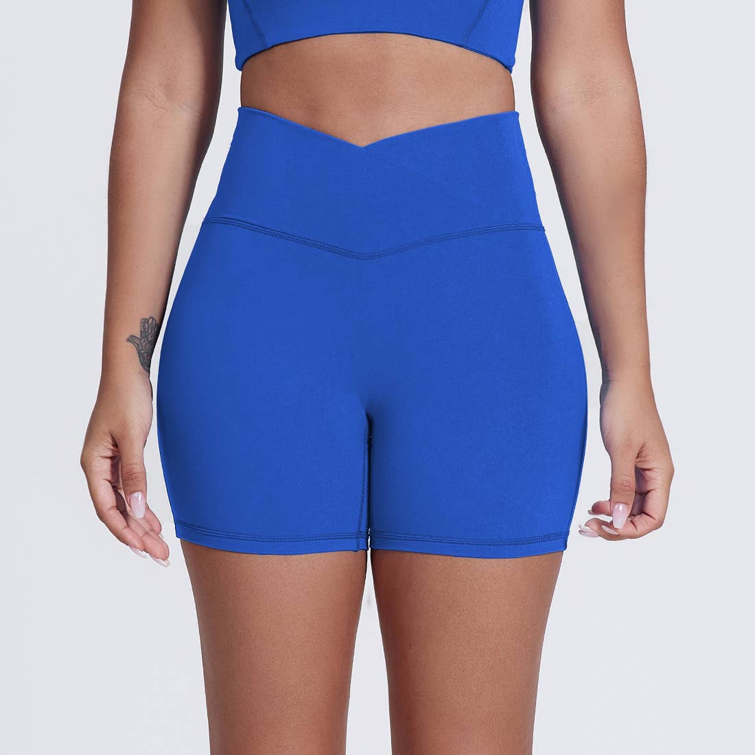 Sodalemon – Großhandel Sport-Shorts – Damen – Damen V-Cross Po-liftende Sport-Yoga-Shorts12