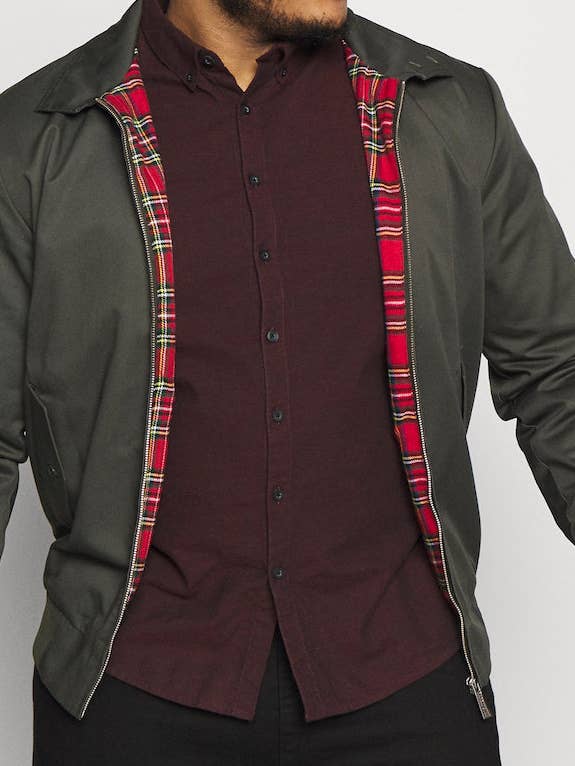 Jaqueta Harrington Plus Size khaki por atacado de HARRINGTON®