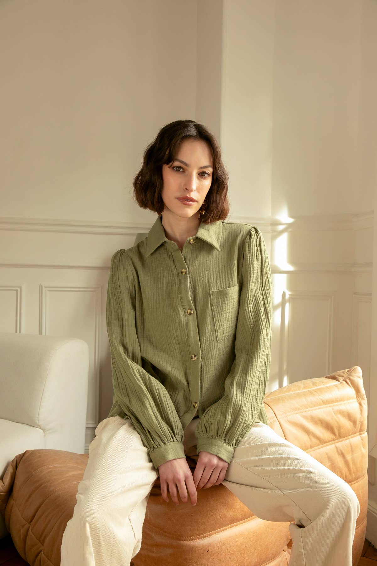 Calie Paris - Wholesale Button Down Shirt - Women's - THEOPHILE Shirt2