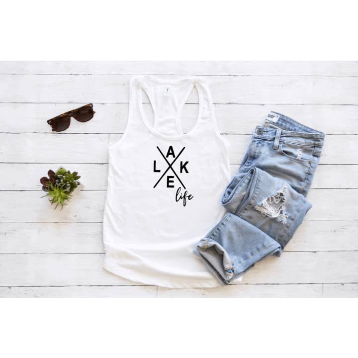 Sweet Living Goods - Wholesale Tank Top - Women's - Lake Life Summer Tank Top2