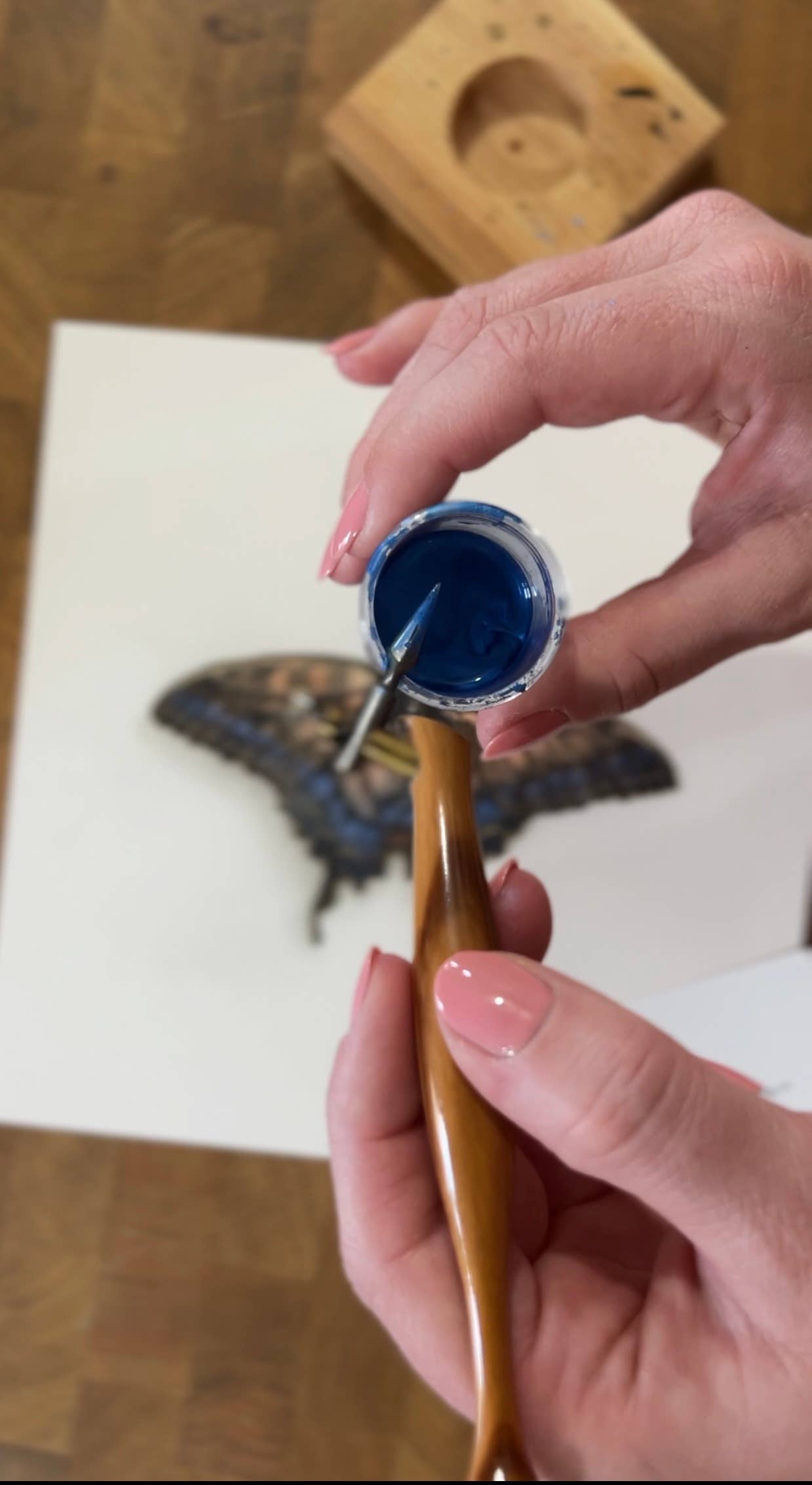 Ciarra Claire - Wholesale Art Print - *Hand Embellished* Swallowtail Butterfly Fine Art Print3