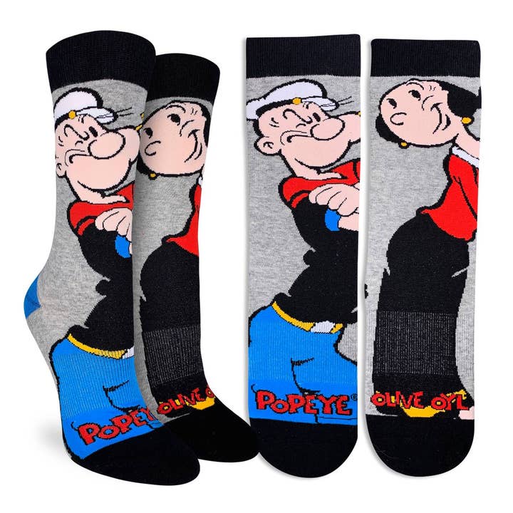 Women's Popeye and Olive Socks for wholesale by Good Luck Sock