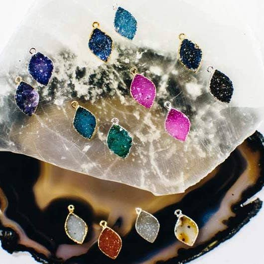 Crystal Druzy Marquise Shape Assorted Colors for wholesale by Rock Paradise