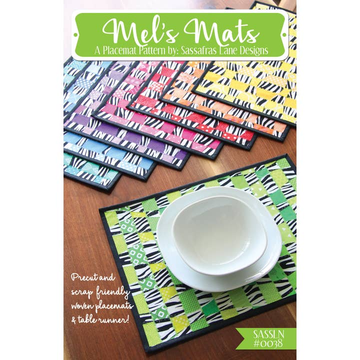 Sassafras Lane Designs - Wholesale Placemat - Mel's Mats Placemat Pattern