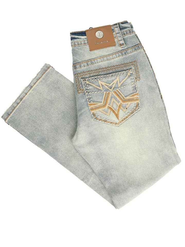 Ganga Centenario Azul Claro Masculino com Detalhes Bordados 45317 por atacado de El General Western Wear