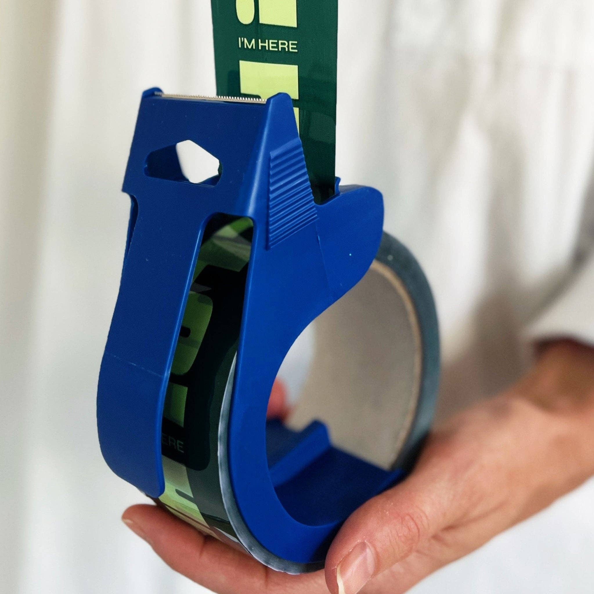 Shippy Tape - Venta al por mayor Papel celofán - ¡Hola! Cinta de Envío I'm Here - Verde Oscuro (2 Rollos + Dispensador)5