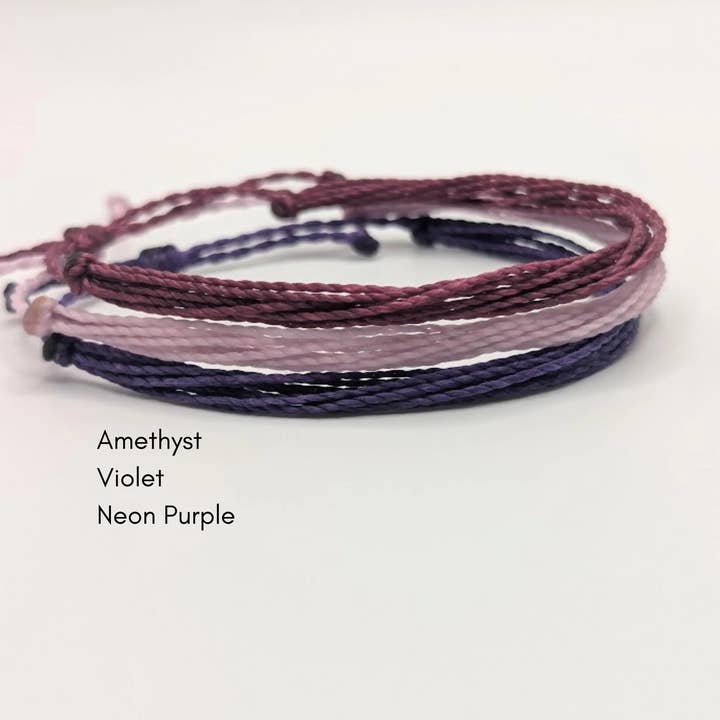 A. Parlin Project LLC - Wholesale Woven/Braided Bracelet - Solid Color String Bracelets2