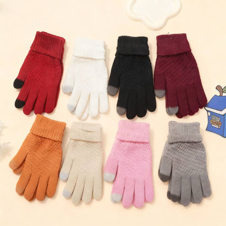 FASHIONABLE AND ENERGETIC KNITTED GLOVES_CWAG00638 for wholesale by DOUBLJU