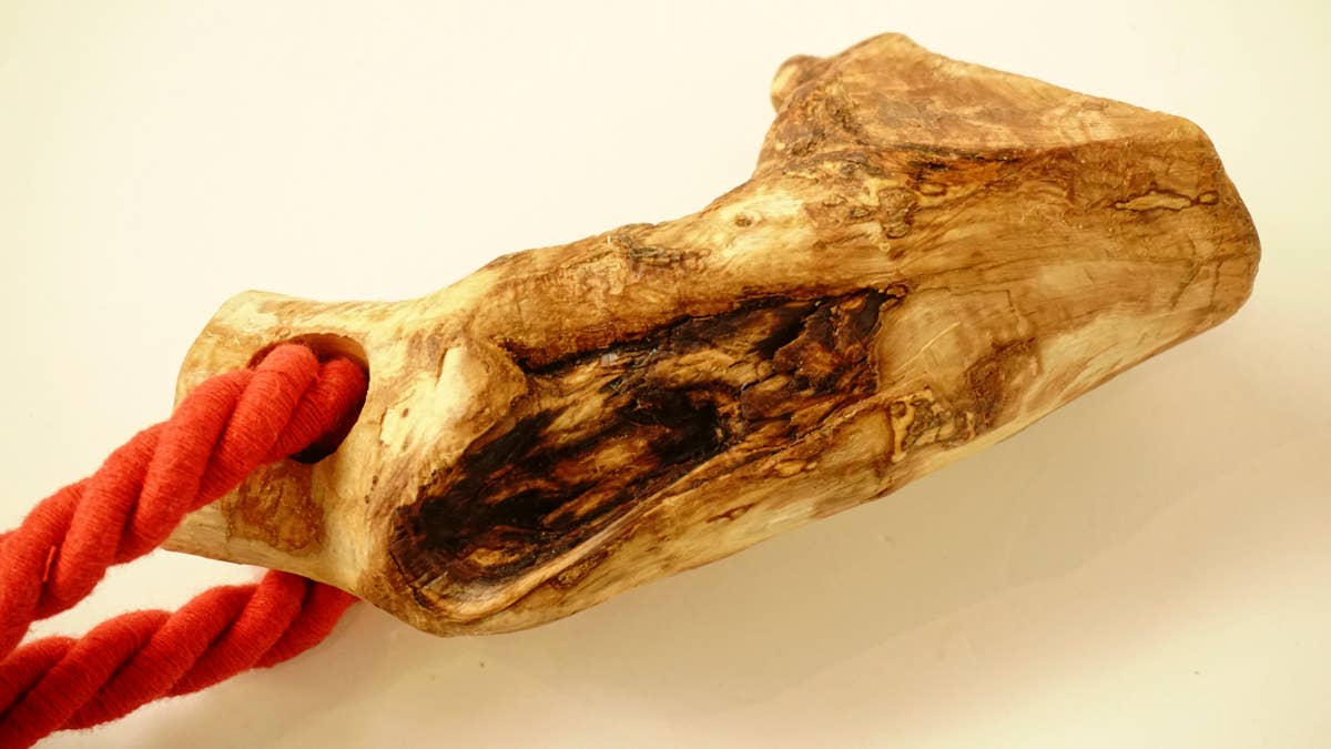 hundsfutter - Wholesale Pet Chew Toy - Dog - Olive wood teether with cotton cord5