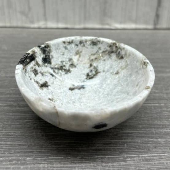 Rainbow Moonstone Bowl Miniature Crystal Charging Plate for wholesale by Serein Wellness