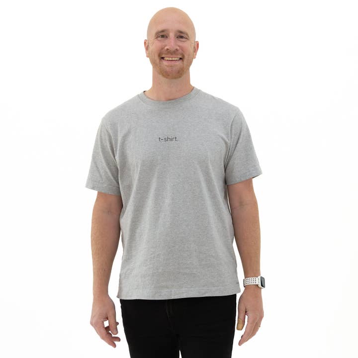 simple. t-shirt. heather-grey. for wholesale by simple. panda