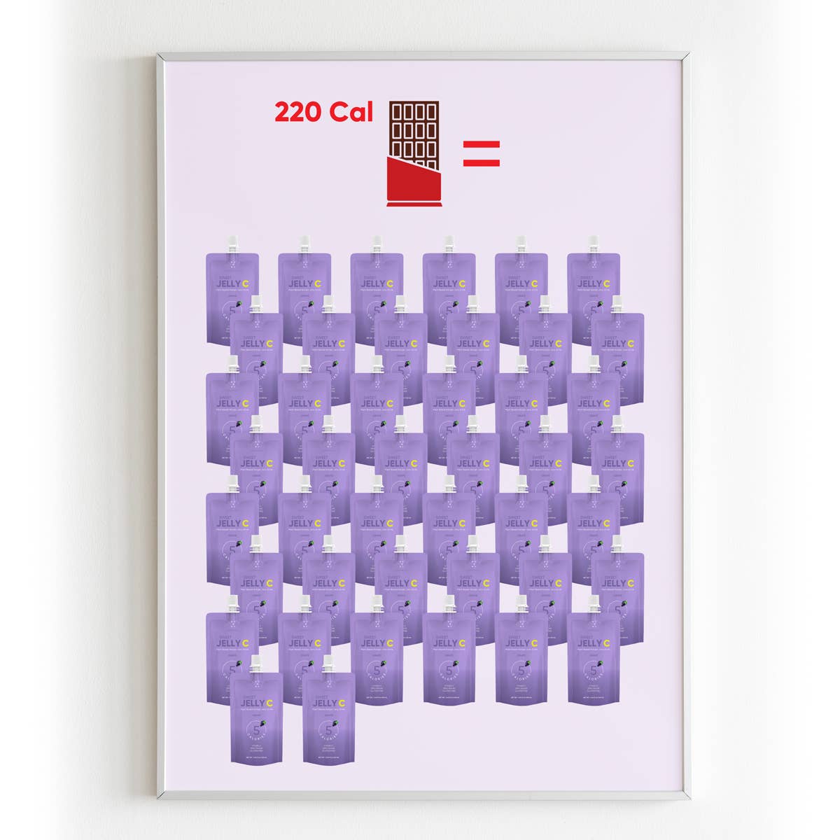 EVERYDAZE – Großhandel Fruchtsnacks – Sweet Jelly C Konjak-Gelee - Traube - Box mit 10 Portionspackungen1