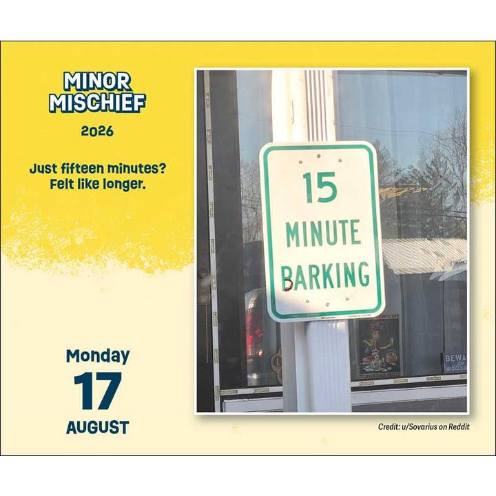 Simon & Schuster - Wholesale Calendar - Minor Mischief 2026 Day-to-Day Calendar by Beverly L. Jenkins2