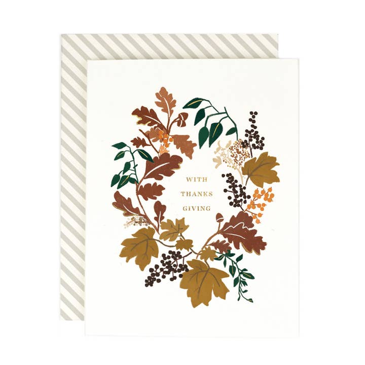 Amy Heitman - Wholesale Thank You Card - With Thanksgiving