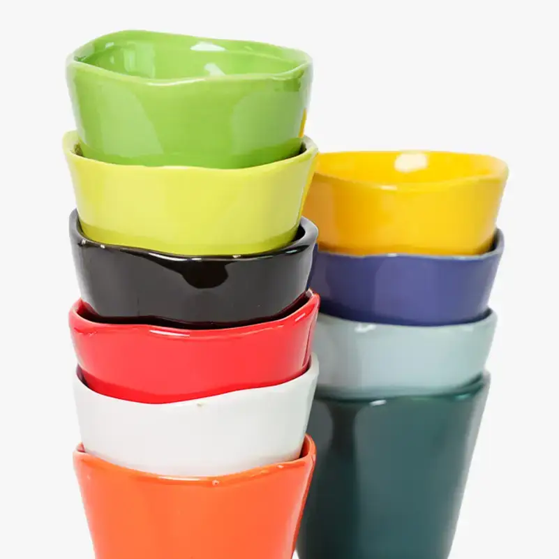 Chive - Wholesale Plant Pot - Tika Ceramic Pots With Saucer And Drainage Hole - 3"18