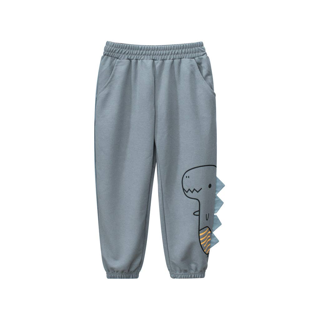 MyKids-USA® - Wholesale Pants - Kids - Children Boys Dinosaur Cartoon Sports Trousers With Pockets0