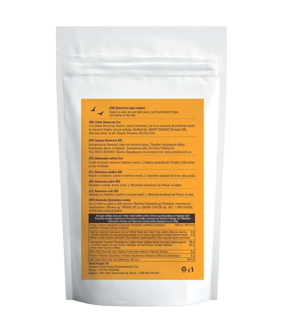 Smart Organic - Wholesale Sugar/Sweetener - Demerara Sugar, Bio, Smart Organic, 300g1