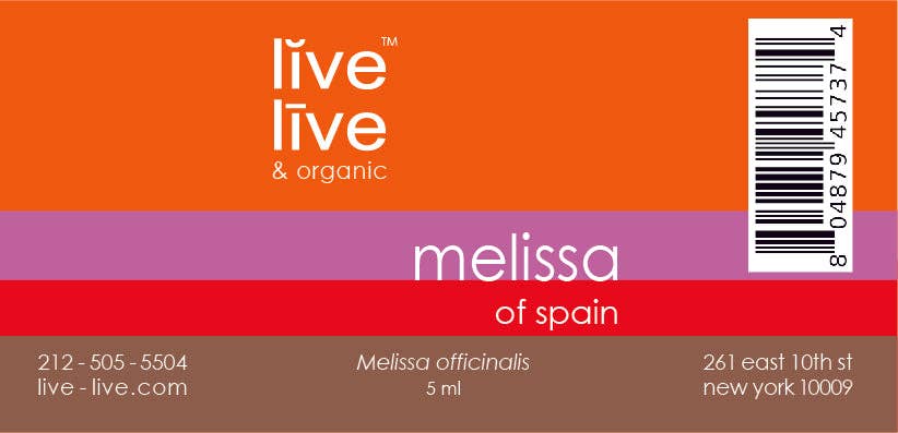 Live Live & Organic - Wholesale Essential Oil - Melissa of Spain Essential Oil, Melissa Officinalis, 5ml1