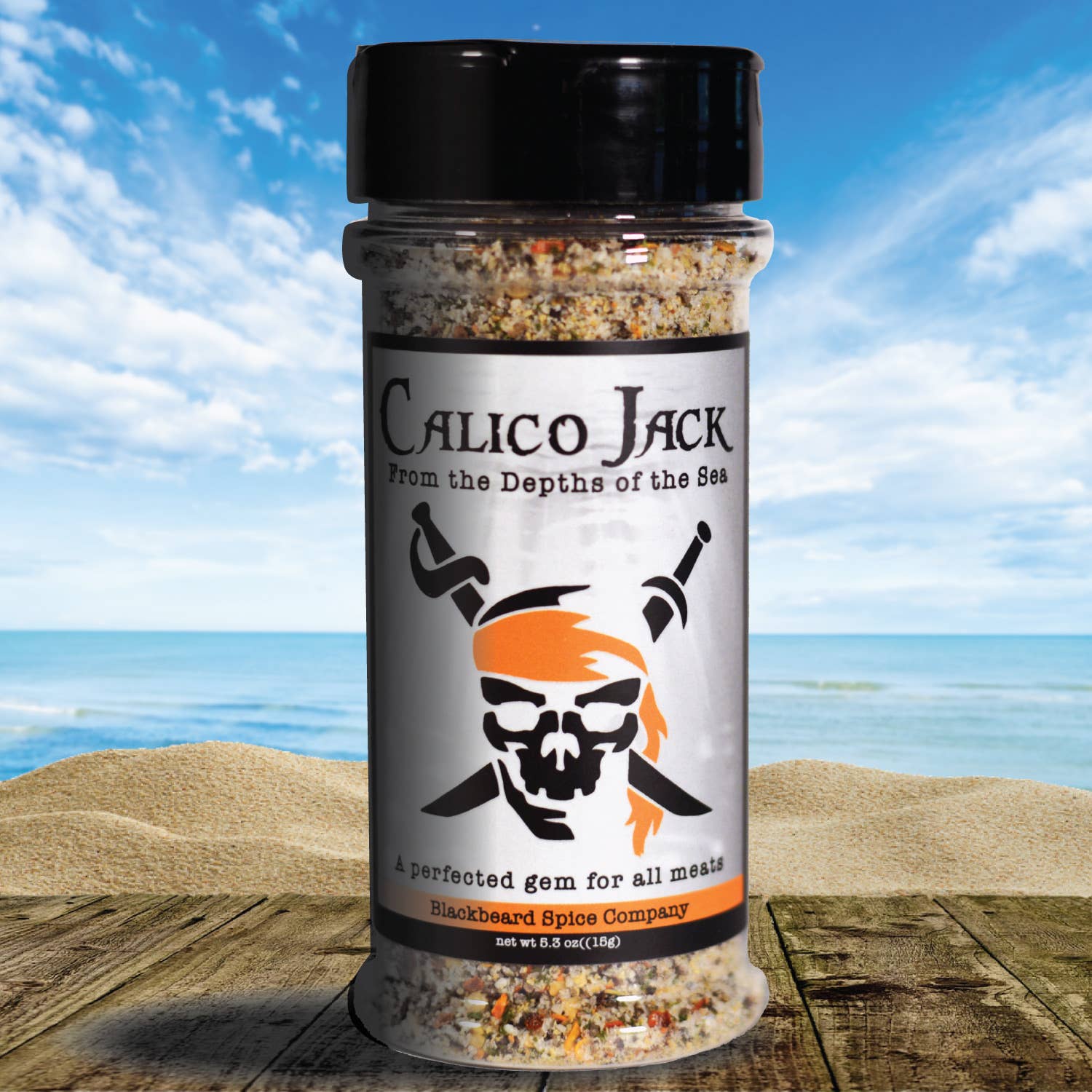 Blackbeard Spice Company - Vente Marinades en poudre - Calico Jack Spice Rub - Assaisonnement SPG tout usage0