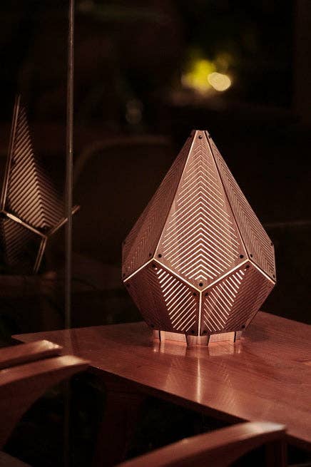 PAPERCRAFT WORLD - Wholesale DIY Craft Kit - SINAR Linez 3D Papercraft Table Lamp8