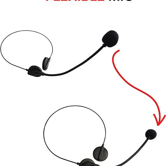 4E's Novelty - Wholesale Costume - Kids - 4E's Novelty Rockstar Costume Accessories Headset Prop - Headphone with Fake Mic for Kids, Men & Women, Perfect for Rockstar Costume for Kids Mic Prop6