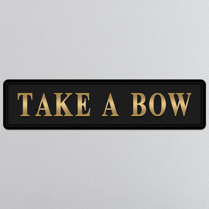 Ta en båge guld folierad skylt för wholesale av SHH Interiors