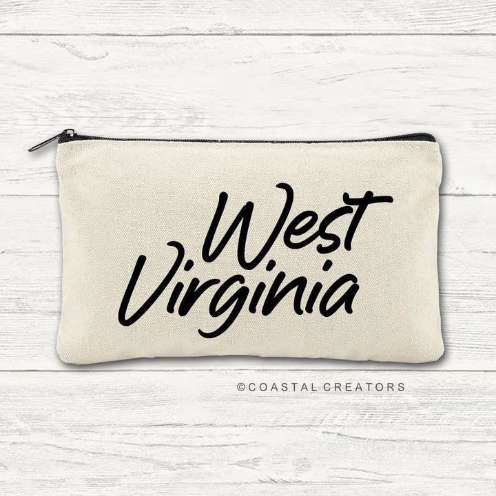 Coastal Creators of Connecticut - Wholesale Pouch - Women's - Personalized State Name Canvas Travel Bags (Packaged)1