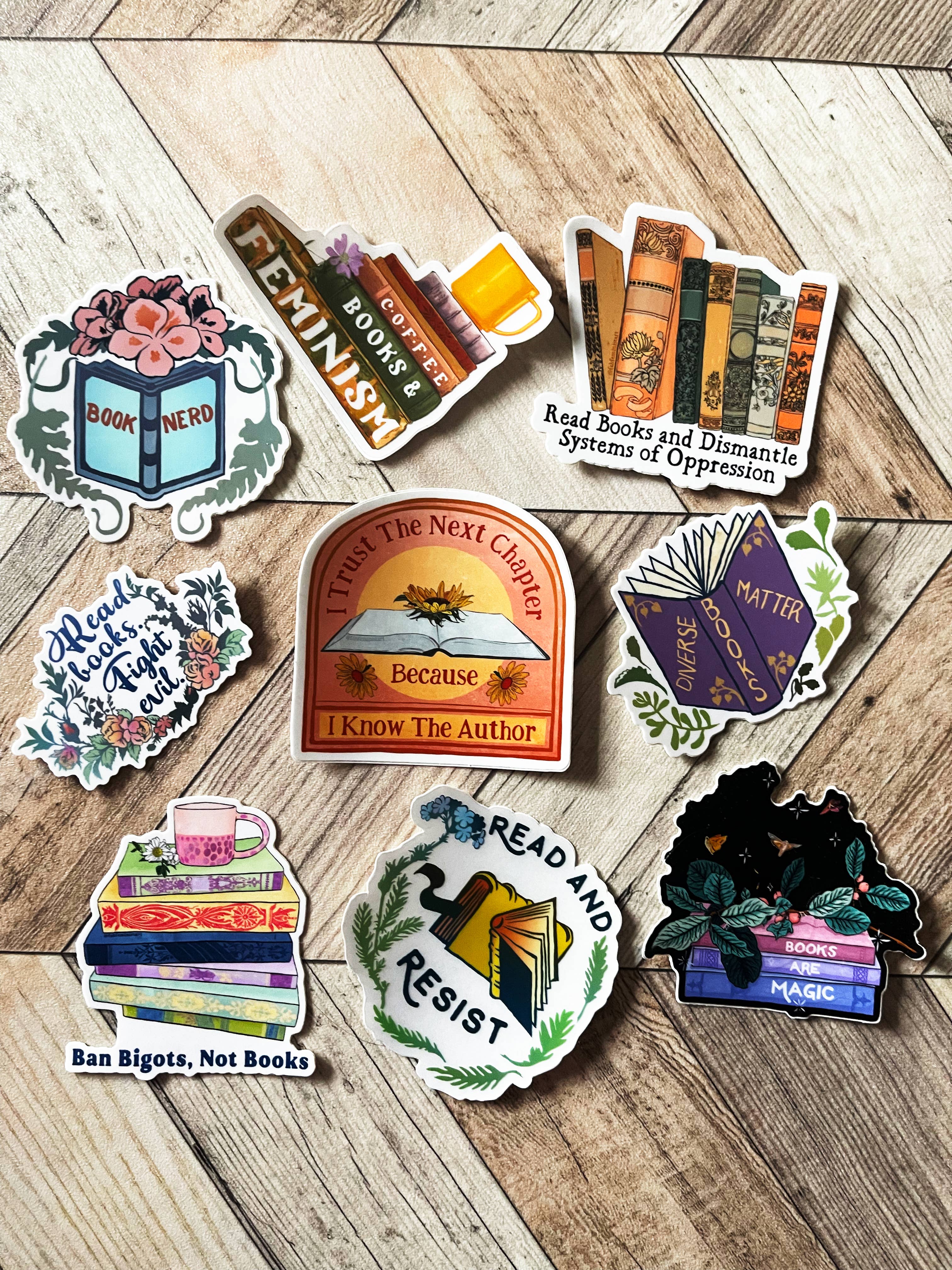 Fabulously Feminist – wholesale Sticker – Books Are Magic: Bibliophile Sticker10