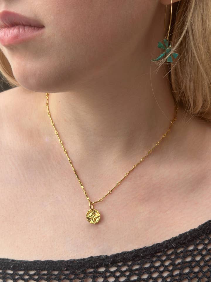 Compass Star - Handmade 10k Gold Plated Necklace for wholesale by The Sunstone on Main