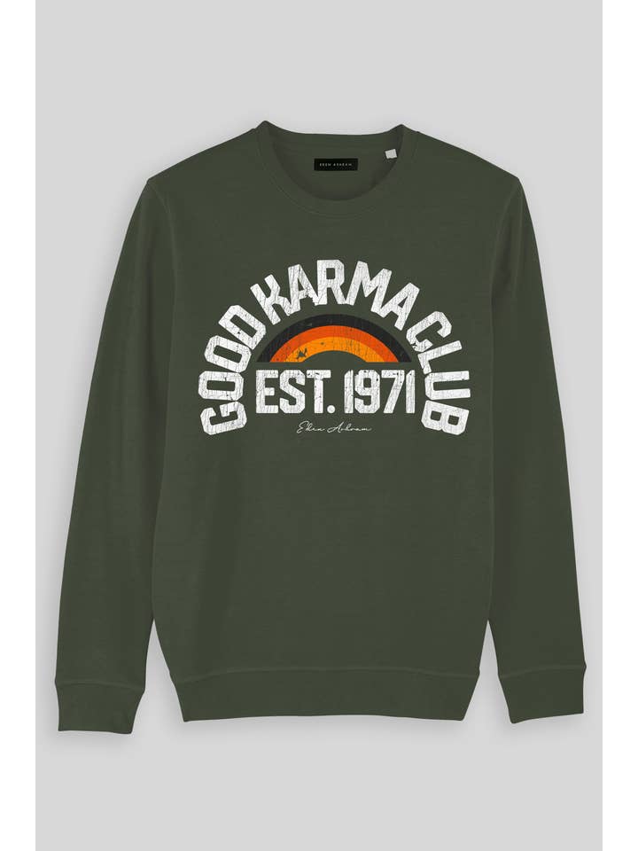 Eden Ashram - Wholesale Graphic Sweatshirt - Women's - Good Karma Club Premium Crew Neck Sweatshirt2