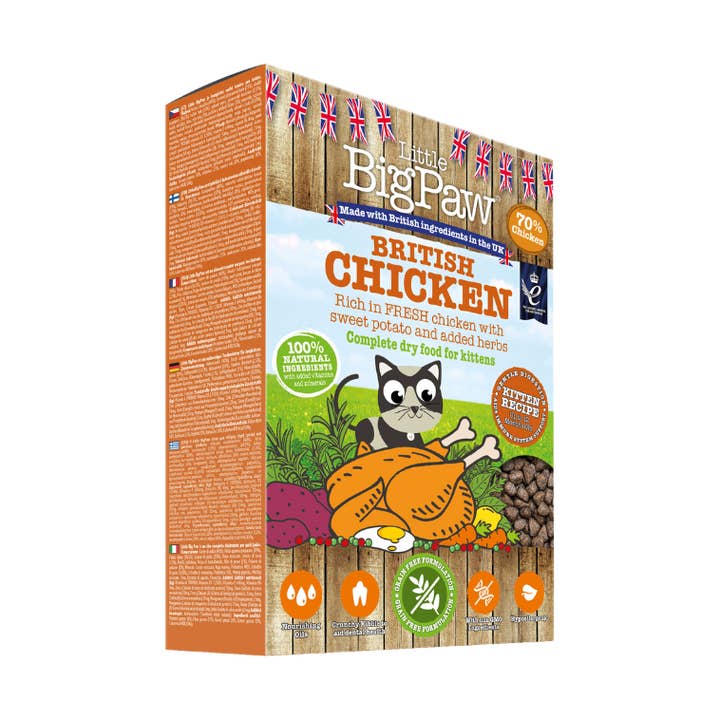 British Chicken Complete dry food for Kittens for wholesale by Little BigPaw