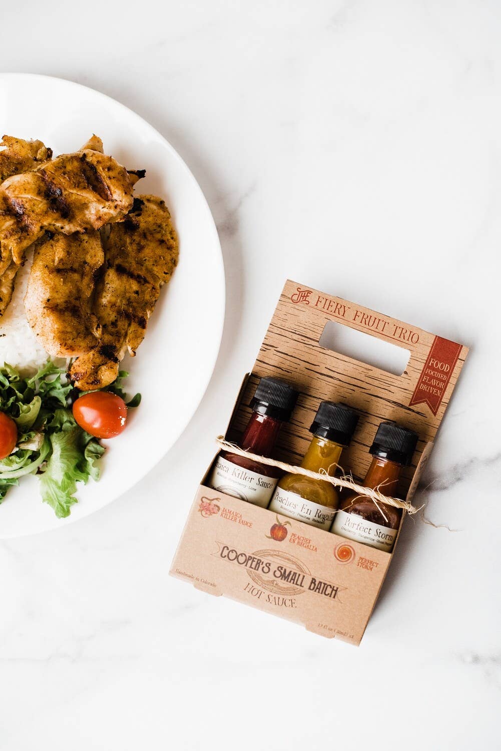 Cooper's Small Batch Hot Sauce – Molho picante por atacado – Trio de frutas ardentes1
