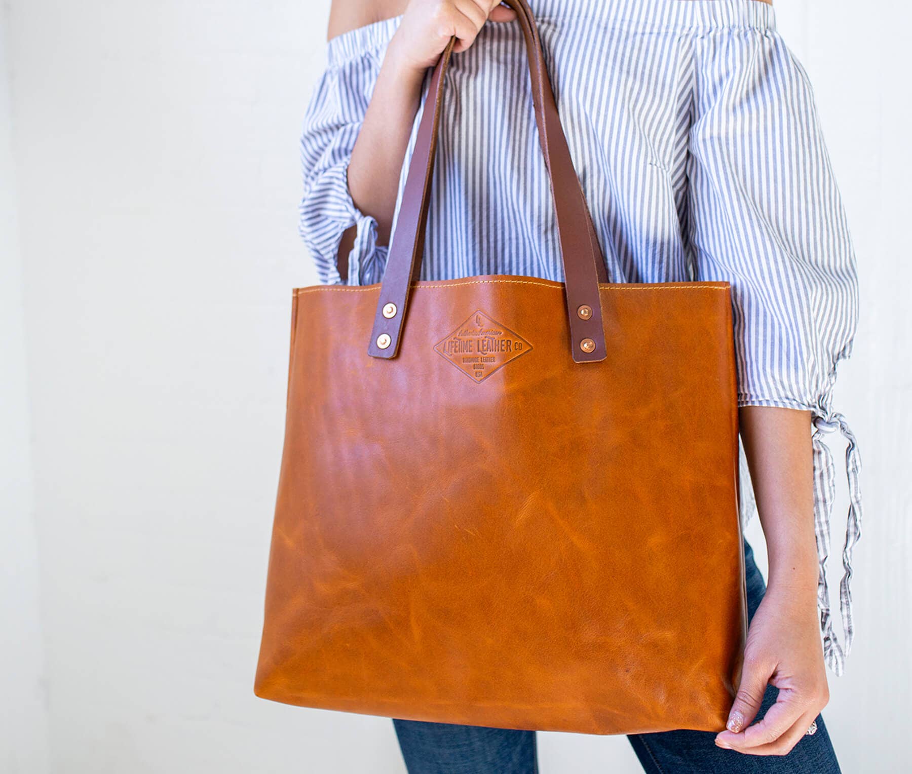 Lifetime Leather Co – wholesale Tote bag – Women's – Lifetime "Pebble" Tote4