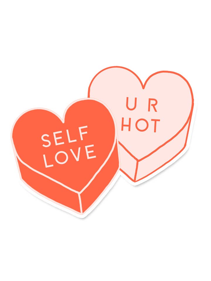 Autocollant en vinyle Candy Hearts pour la vente par Maddon and Co