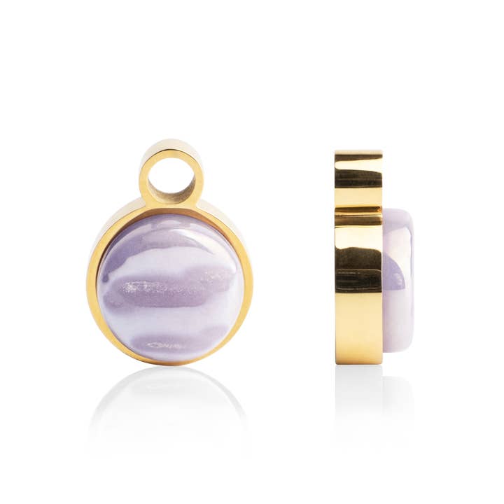 Brincos de argola • ouro/lavanda por atacado de ALEXASCHA