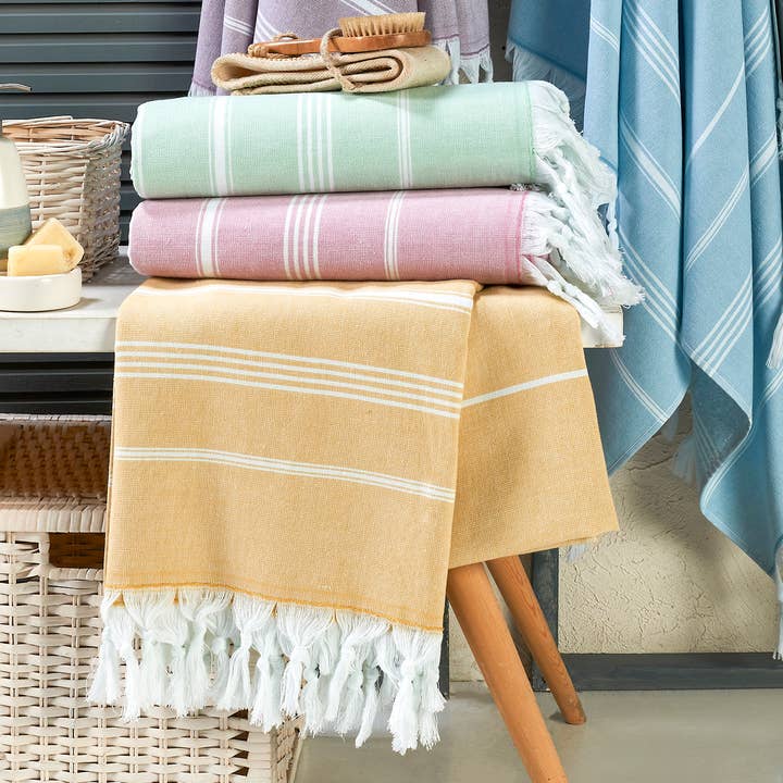 Kikoya - Wholesale Beach Towel - Sultan Turkish Towels Terrybacking Oversize Quick-dry Stripe0