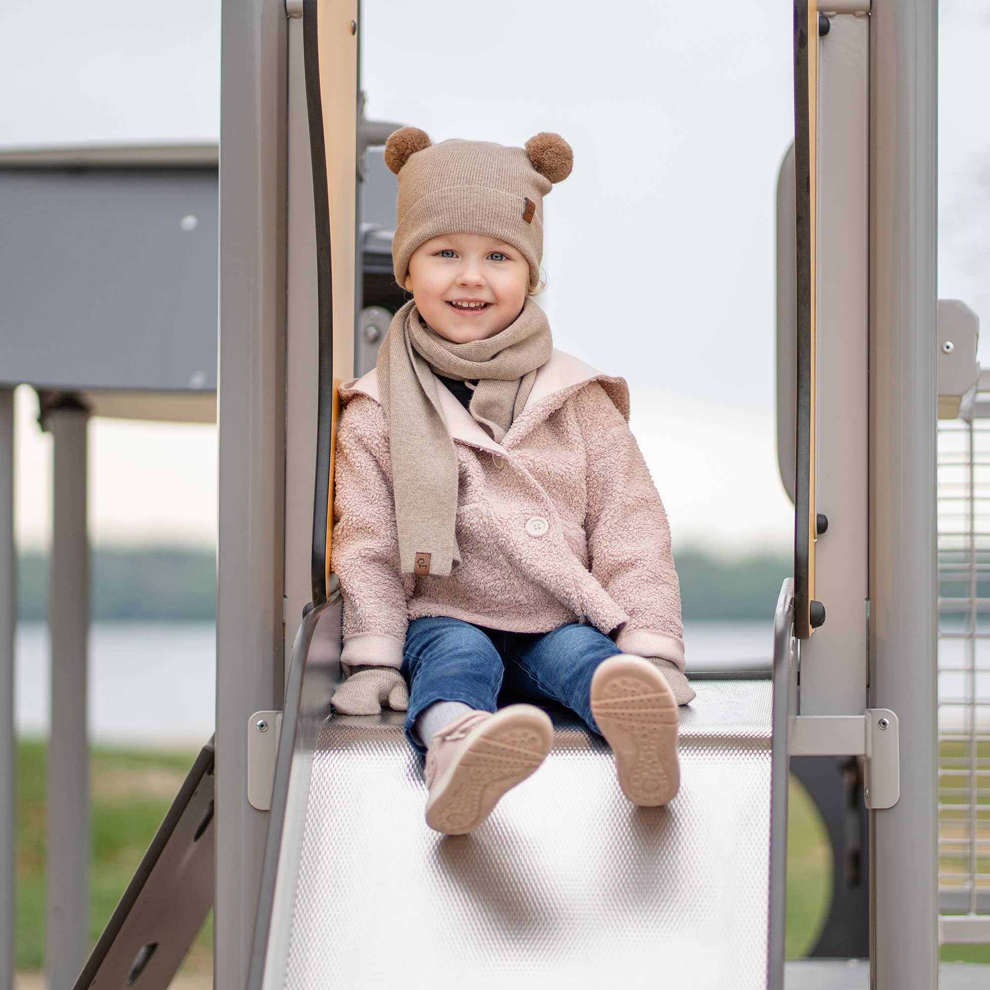 menique - Wholesale Beanie - Kids - Kids' Baby Beanie Knitted Merino & Cashmere6