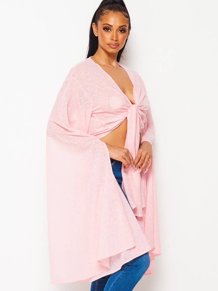 Hot & Delicious - Vente Chemisier – femme - Crop Top noué devant Kristina (HDT28945)