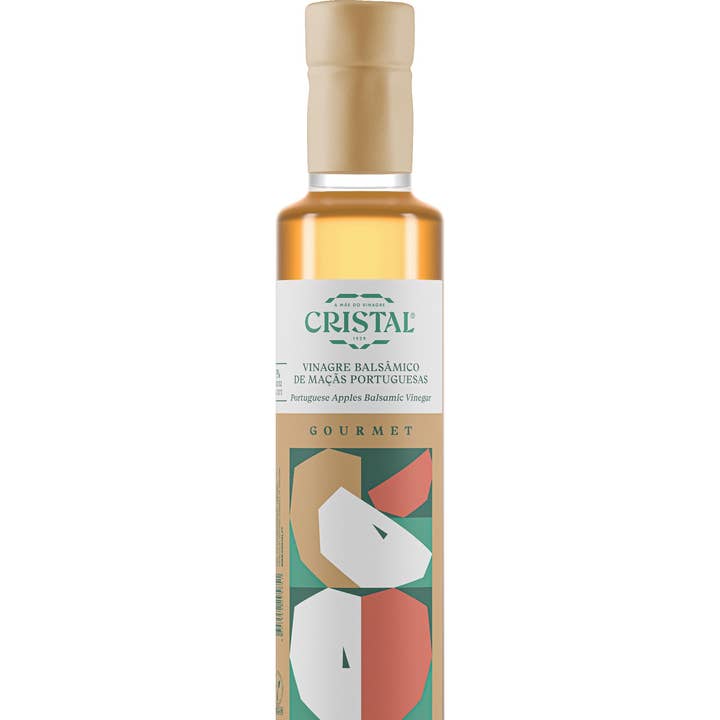 Vinagres Cristal Gourmet - Venta al por mayor Vinagre - VINAGRE BALSÁMICO DE MANZANA PORTUGUÉS GOURMET - 250 ML