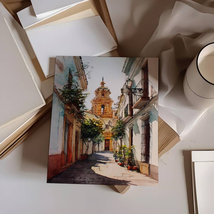 Premium Travel Art - Wholesale Art Print - Cordoba Spain Watercolor Art Cordoba Travel Print Cordoba Spain Artwork Spain Decor Andalusia Wall Art5