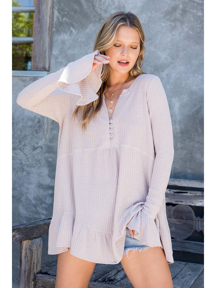 Sweet Lovely by Jen - Wholesale Tunic - Women's - SW275 - Waffle Knit Flare Top84