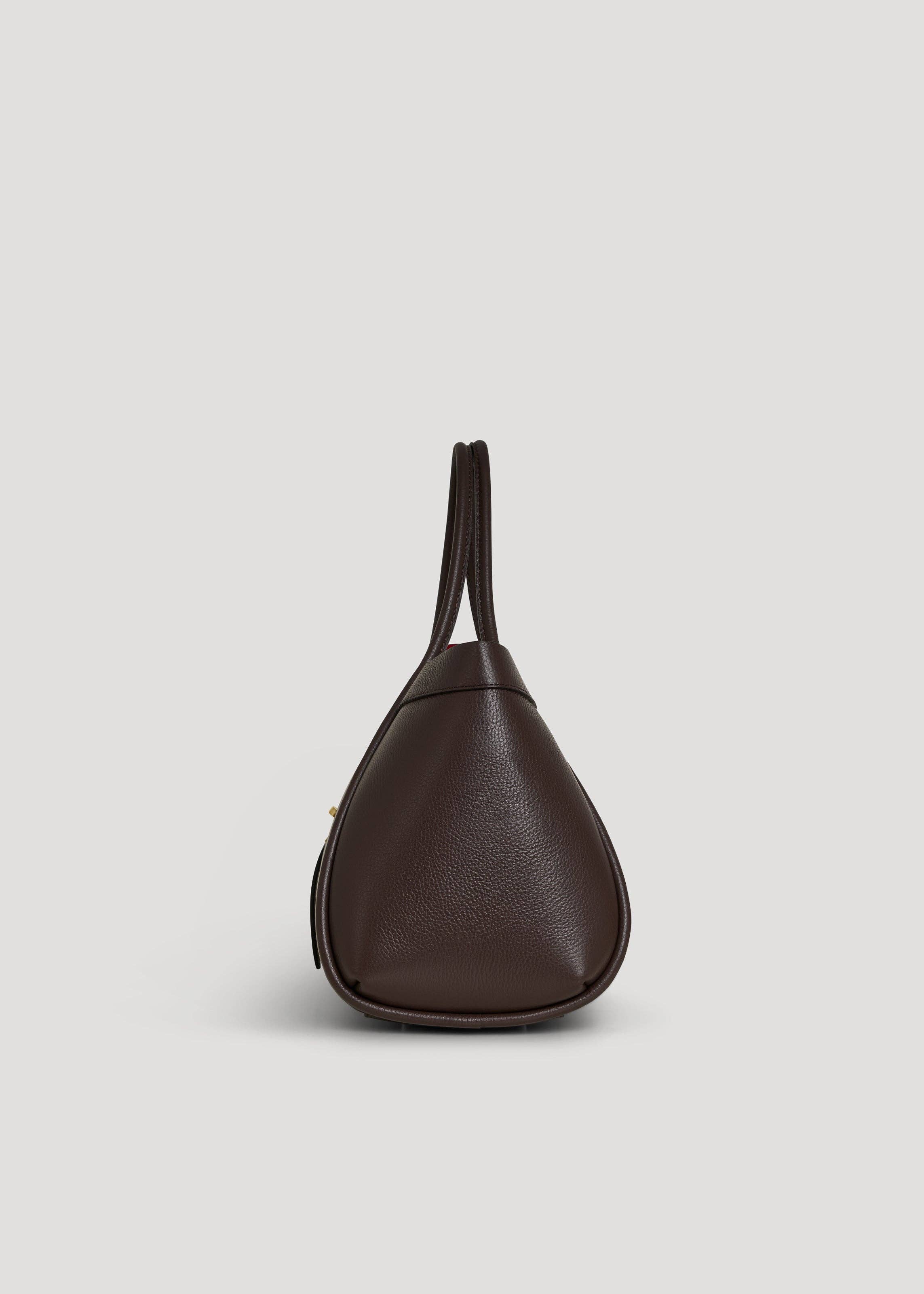 Voemièn - Wholesale Top Handle Bag - Women's - Mayfair Bag in Dark Brown Togo Leather3