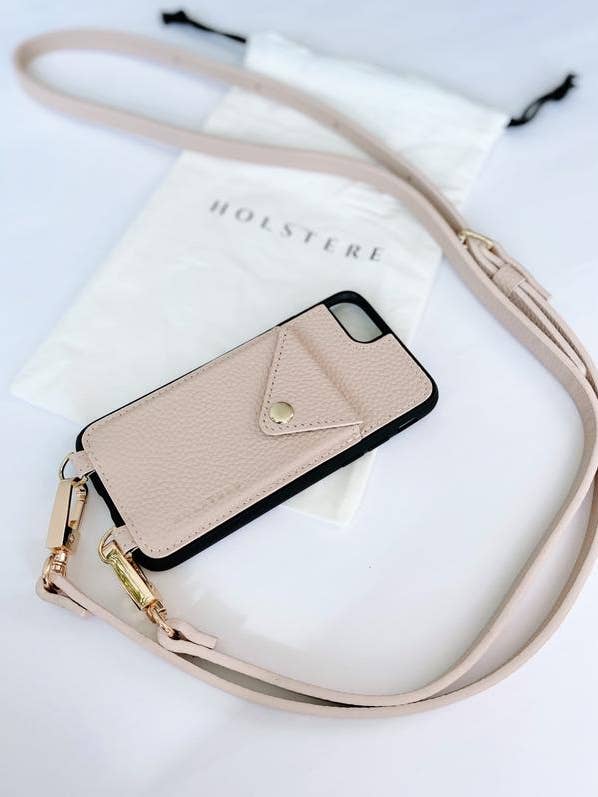 The Manhattan Cream — Capa tiracolo de couro genuíno para iPhone por atacado de HOLSTERE