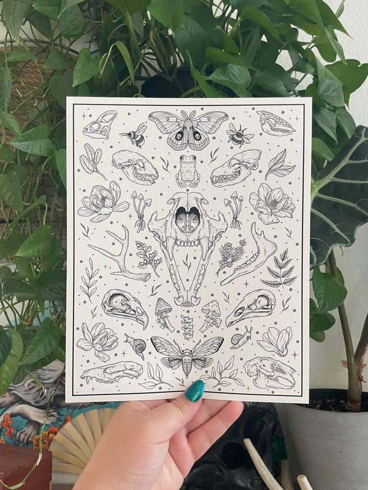 Tattoo Flash Sheet 4 Art Print for wholesale by Strat Lacy Art