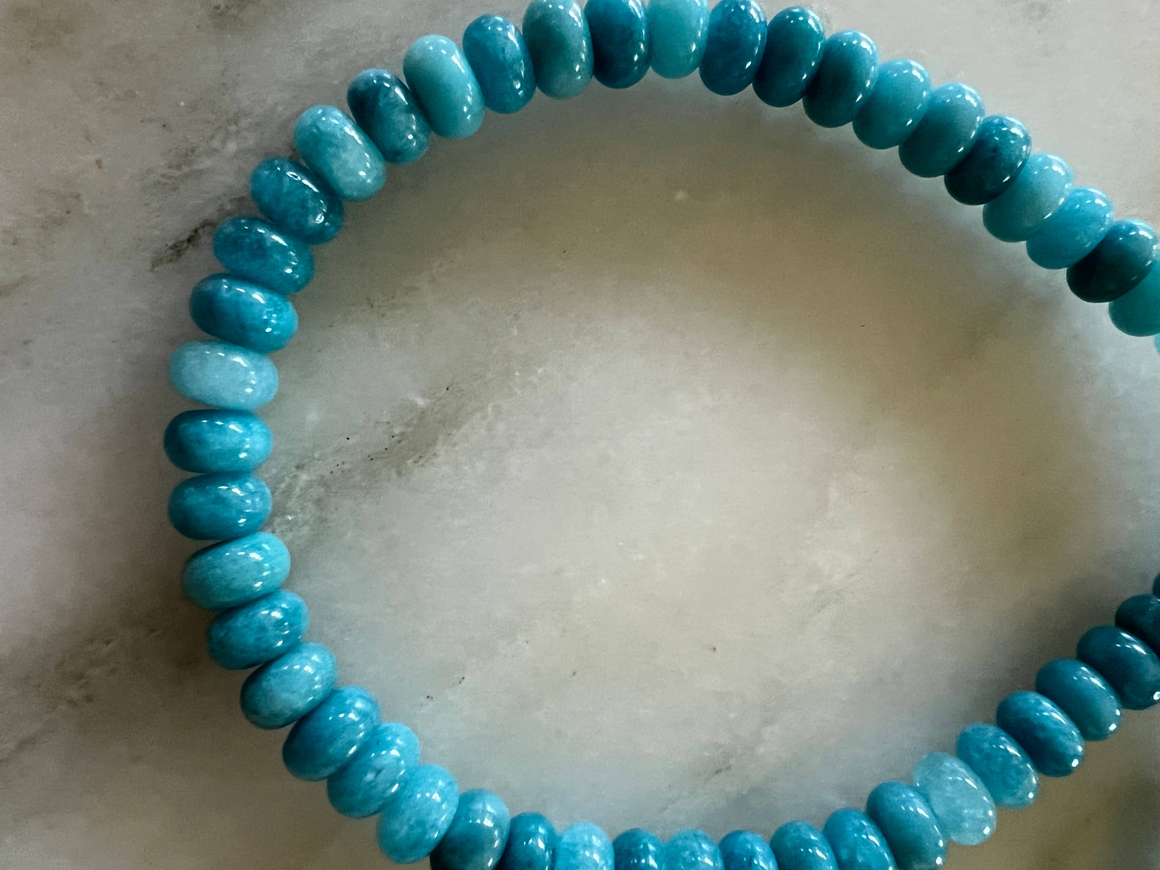 Sonya Renee Jewelry - Wholesale Beaded/Pearl Necklace - Lilly Gemstone Bead Necklace multi-color 8mm opals jade 30