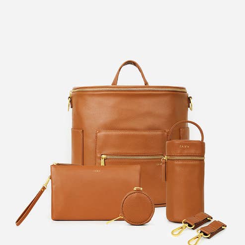Fawn Design - Wholesale Diaper Bag - Baby - The Original Diaper Bag Bundle - Faux Leather Mom Backpack