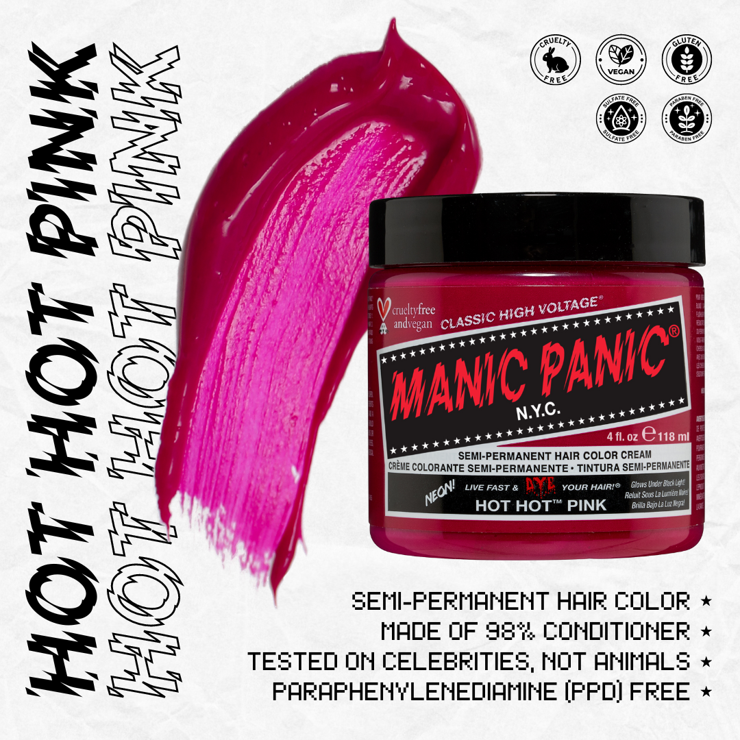 Manic Panic - Wholesale Hair Dye - Hot Hot™ Pink - Classic High Voltage®2