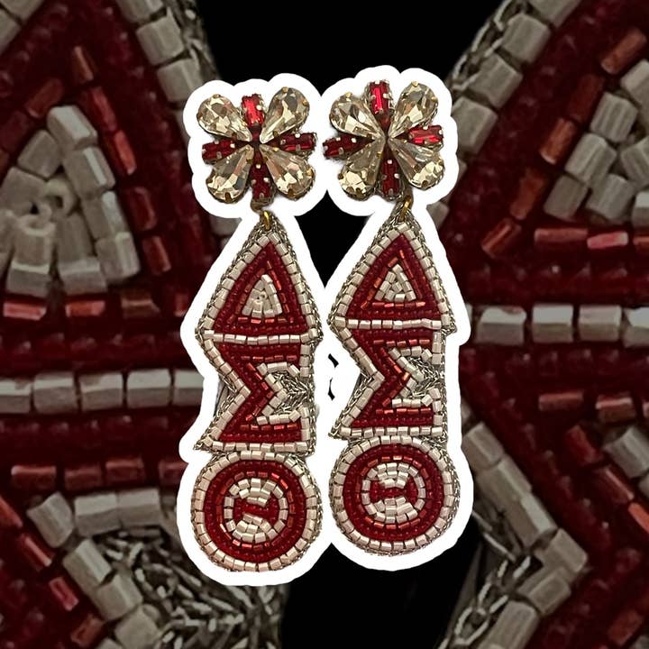 Mon Belle Amie - Wholesale Dangle Earrings - Delta Sigma Theta DST Beaded Earrings5